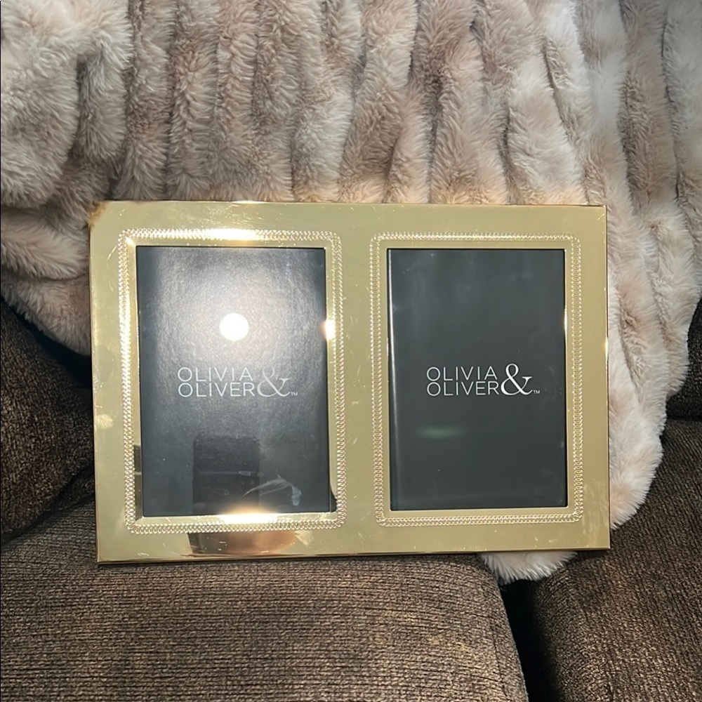 Gold Double Photo Frame